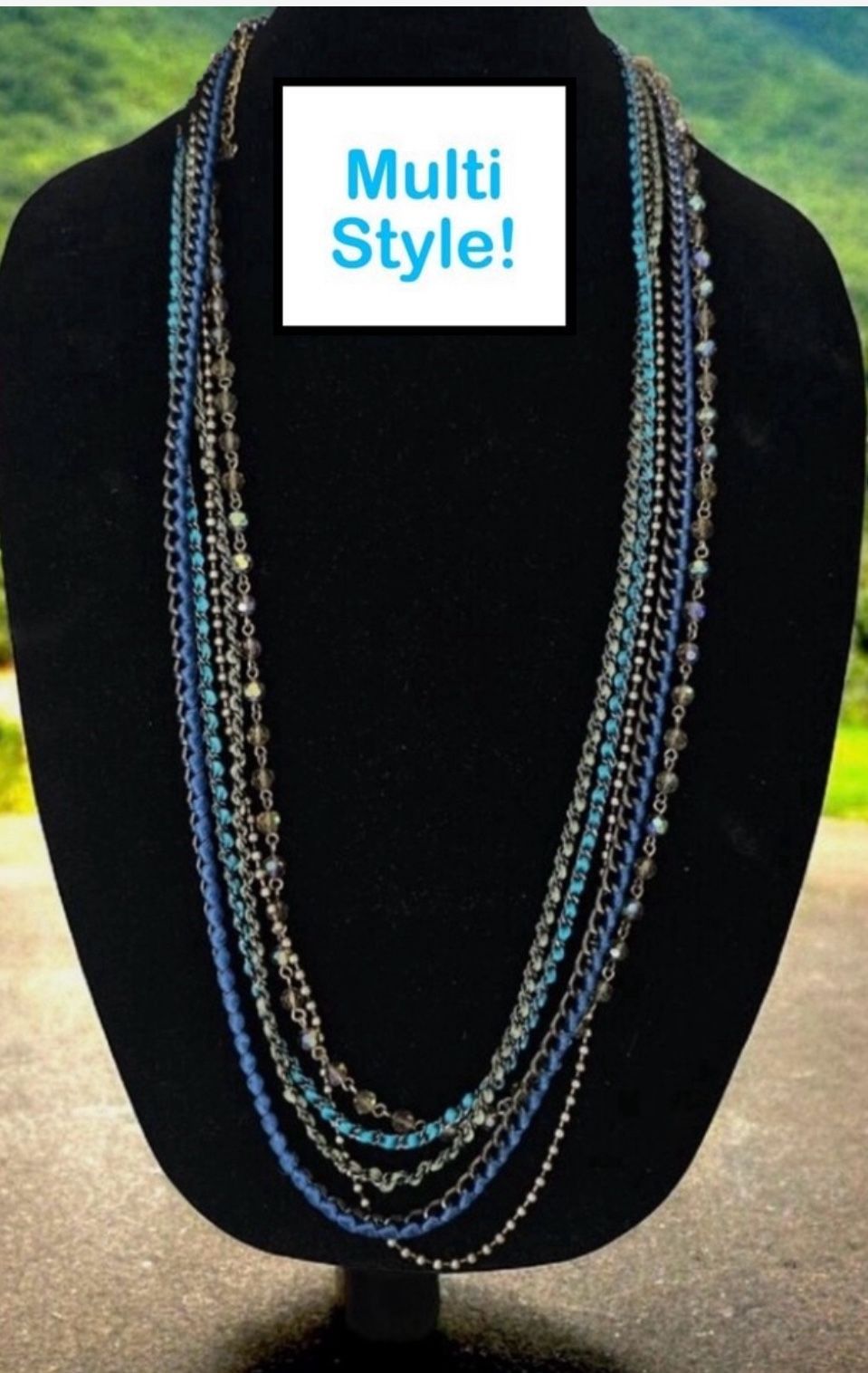 High Quality Multi Style Aurora Borealis Statement Necklace