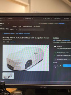 Oem mustang mache cover with charging port