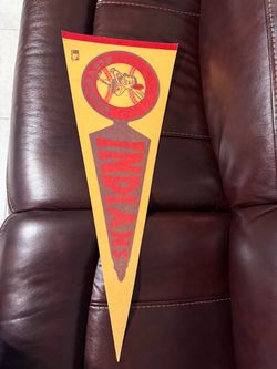 Vintage Cleveland Indians Felt Pennant – Retired Mascot Logo