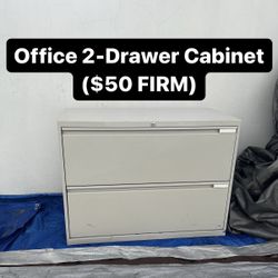Office 2-Drawer File Cabinet (NO KEYS) PickUp Available Today