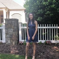 Blue Formal Short Dress 