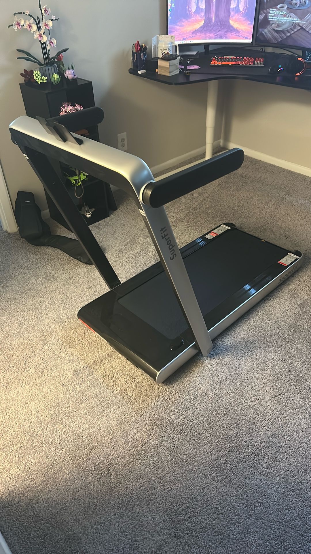 SuperFit Foldable Under The Desk Treadmill