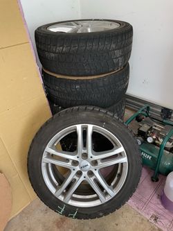 Bridgestone Blizzak Tires/Rial German Made Wheels/set of 5/free floor jack