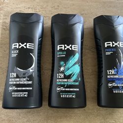 Axe 12 H 16 Fl Oz Black/Apollo/Phoenix Plant Based Body Wash