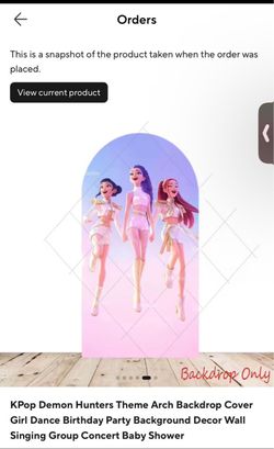 Arch backdrop cover