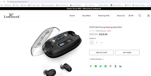 Self Tuning Hearing Aids Rechargeable Larksound