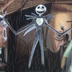 Nightmare Before Christmas TRICK OR TREE Triptych Art Rare & Limited Halloween