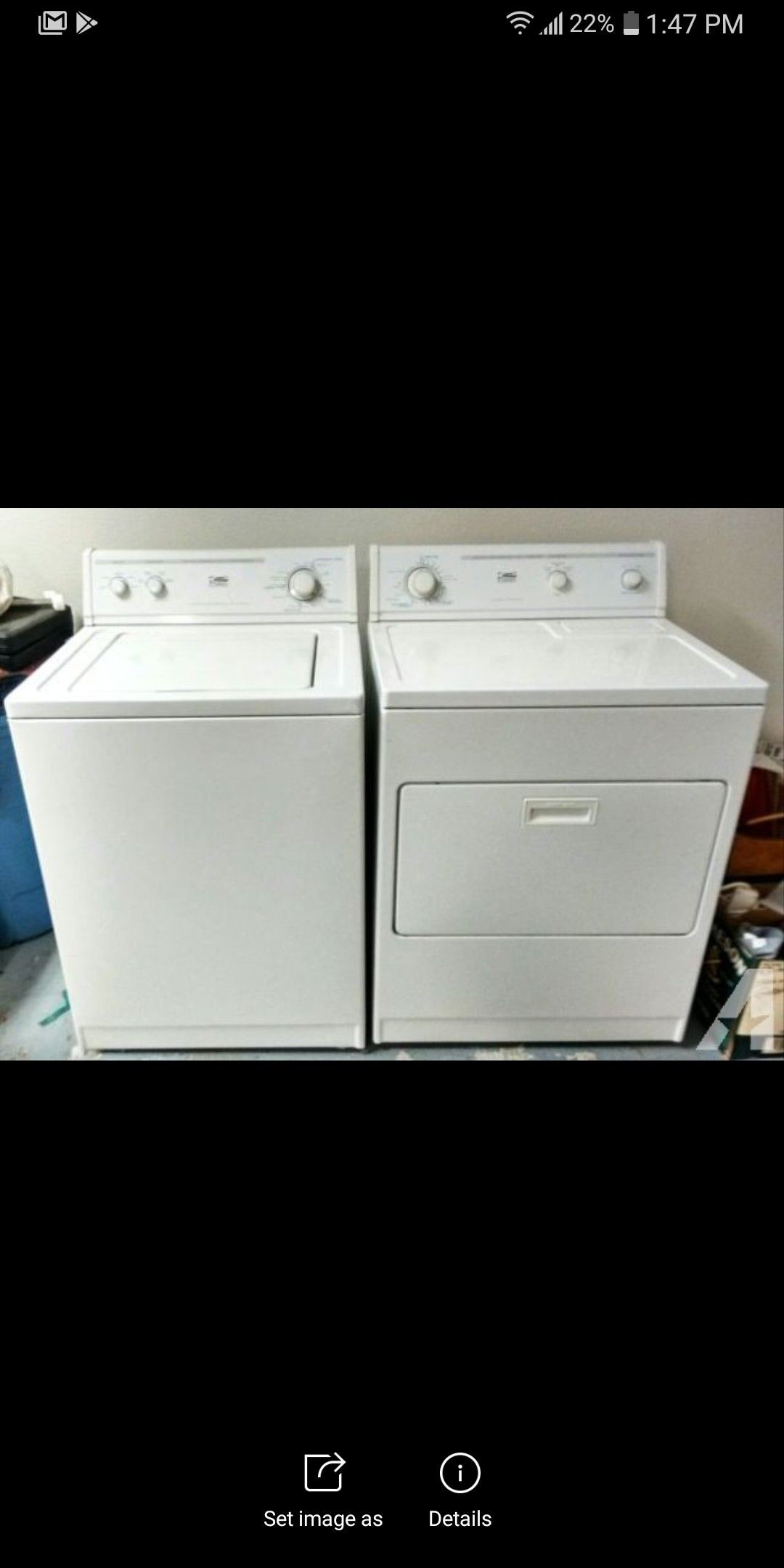 Whirlpool estate washer & dryer