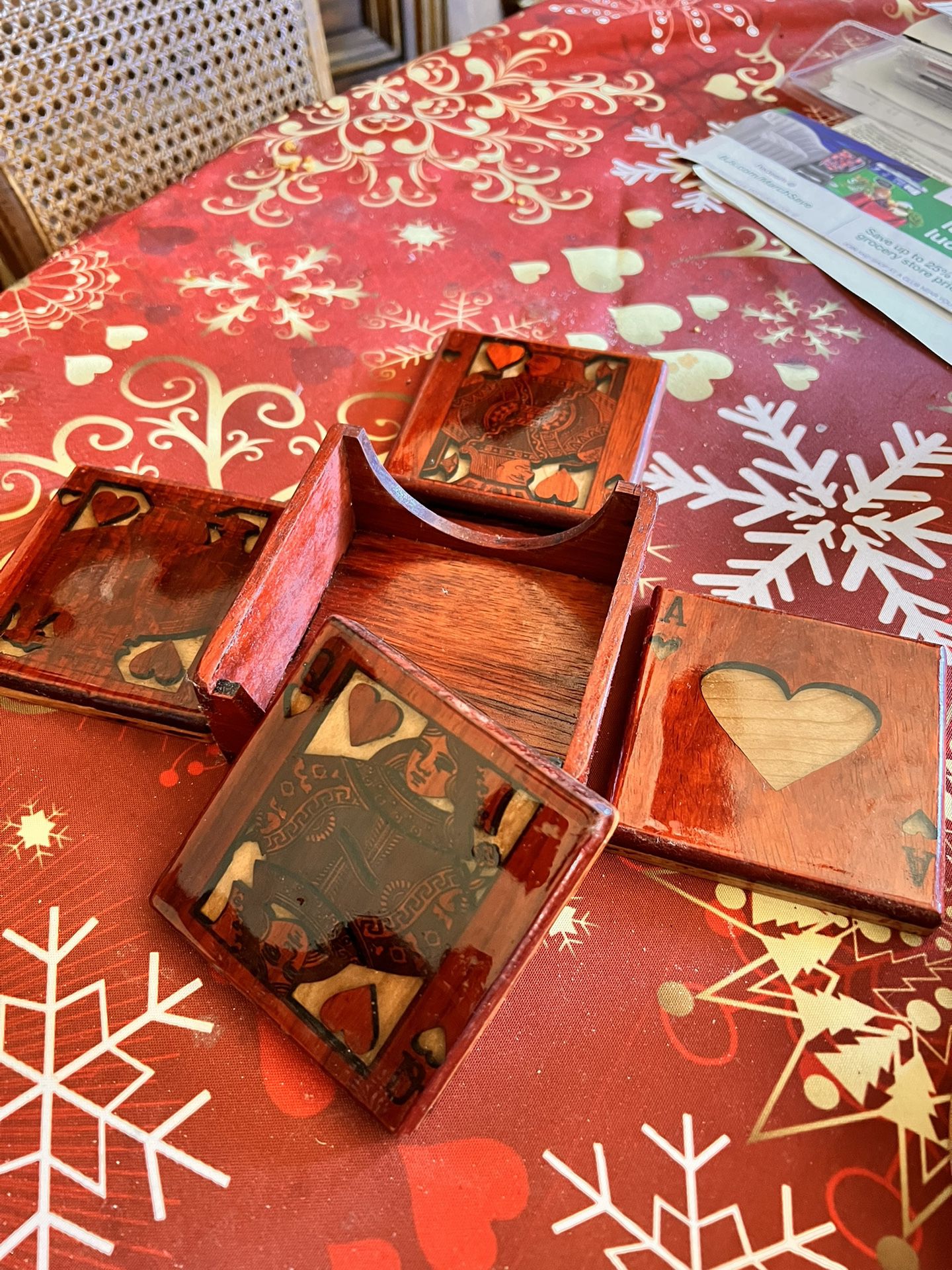 Handmade Playing cards themed Coasters 