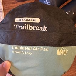 REI Trail break Insulated Air Pad Women’s Long 72x20x1.75