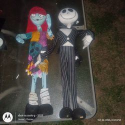 Jack and Sally Nightmare Before Christmas Plush Dolls