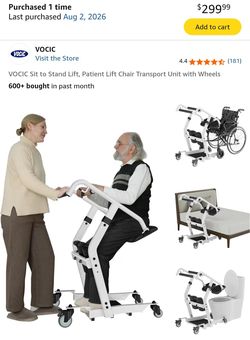 Sit to stand mobility device similar to Sara Steady.