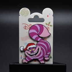 Disney Alice In Wonderland Cheshire Cat Santa Hat Paris Pin