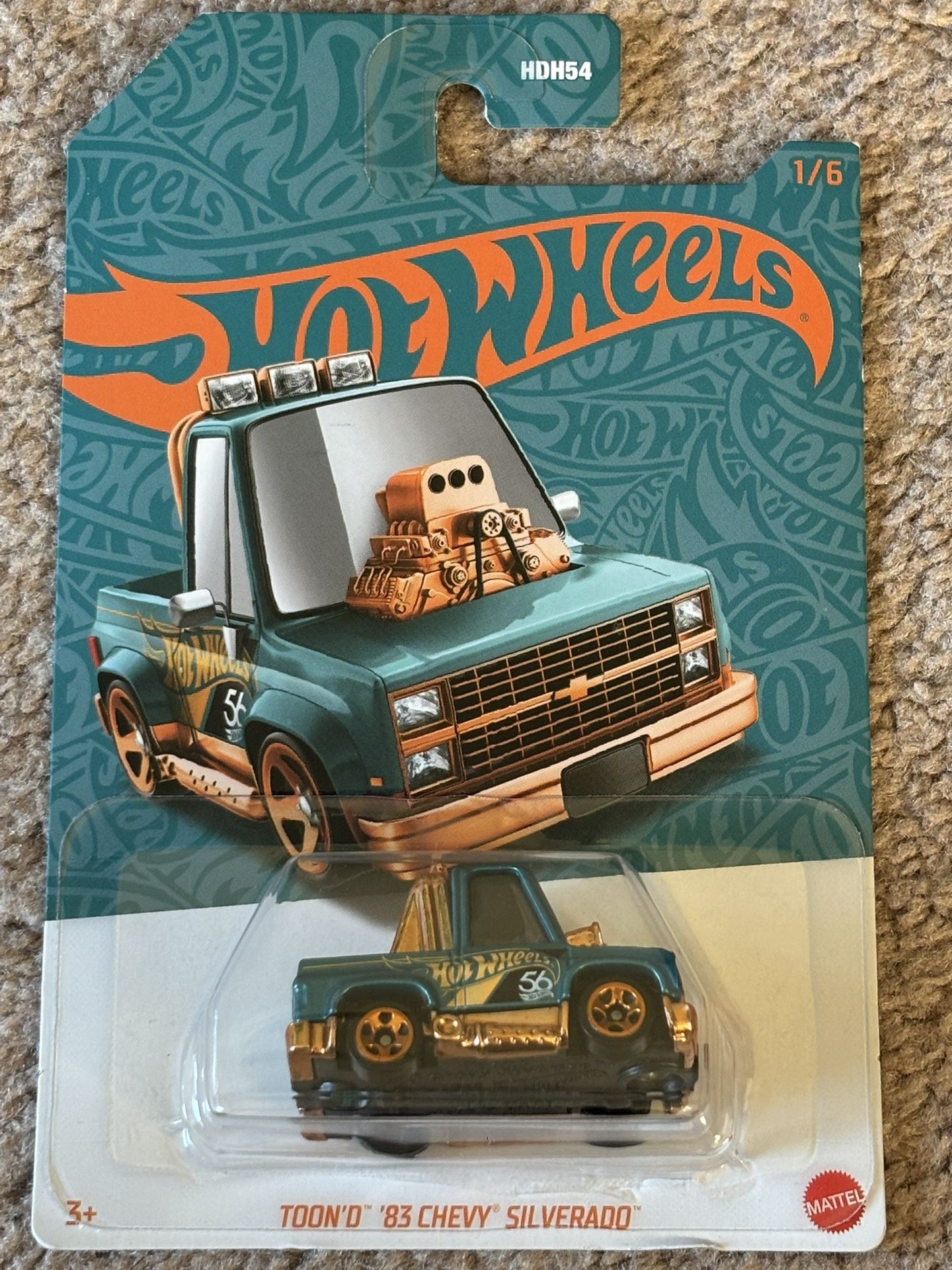 Hot Wheels 56th Anniversary TOOND 83 CHEVY SILVERADO 1/6 HDH54