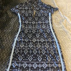 Blue Stretchy Dress Size Small
