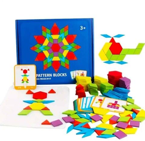 Kids Montessori Geometric Blocks