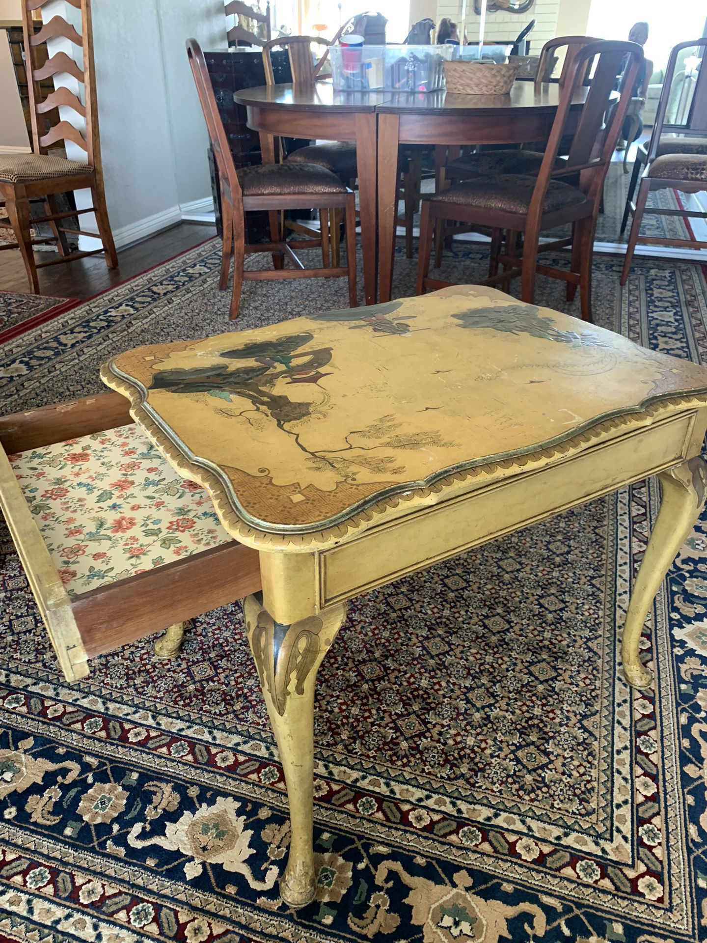Antique Side Table With drawer