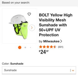 Milwaukee Bolt Sunshade
