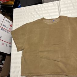 Unreleased Fleece Yoke Tee - Yeezy Gap BRONZE XL