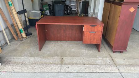 Office Desk Cherry Finish.