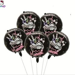 Kuromi 5 Piece Balloons 
