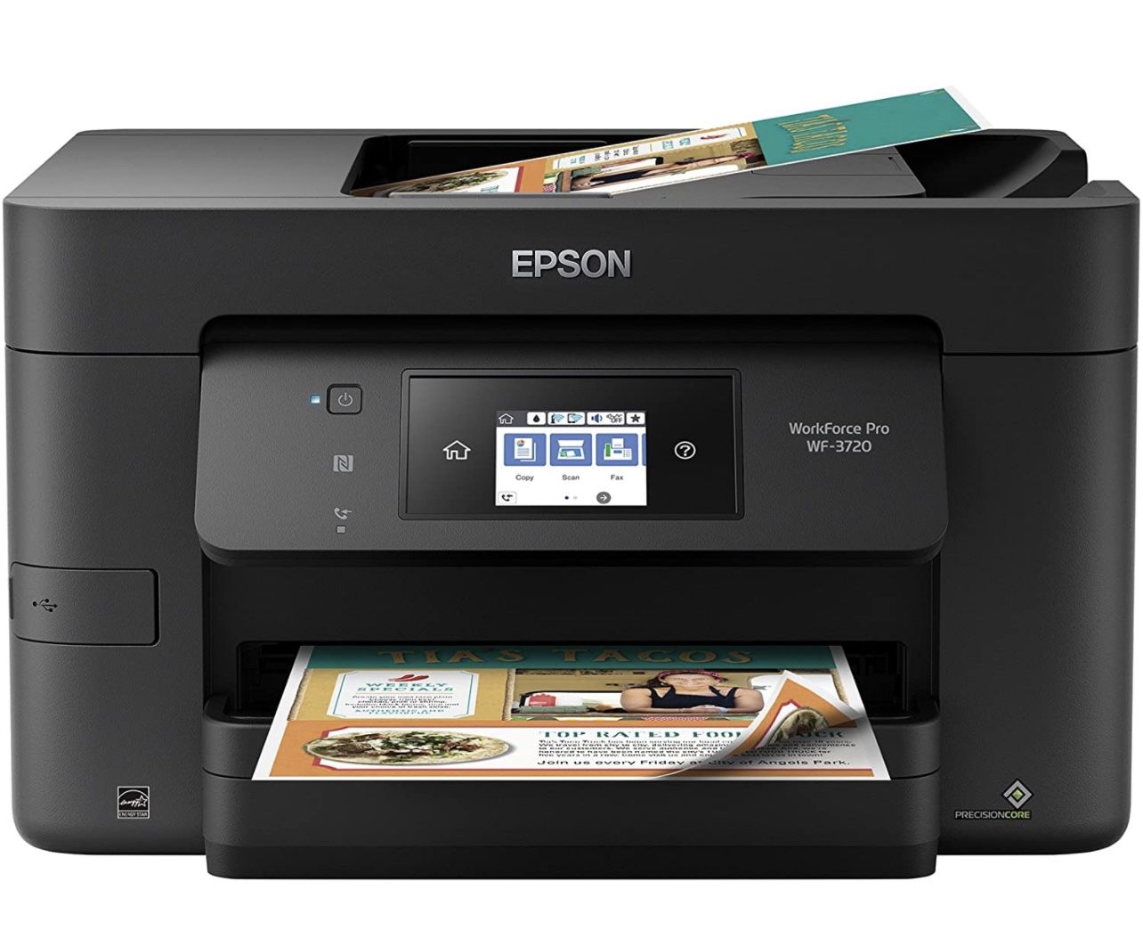 Epson WorkForce Pro WF-3720 Wireless All-in-One Color Inkjet Printer, Copier, Scanner with Wi-Fi Direct, Amazon Dash Replenishment Ready