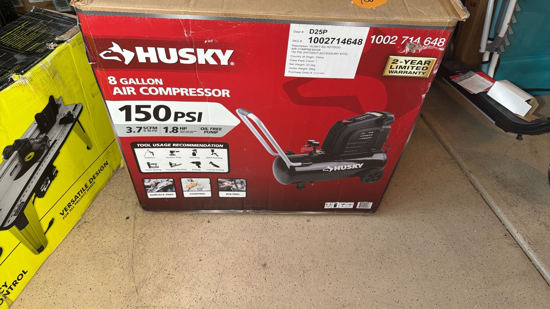 Husky 8 Gallon Air Compressor