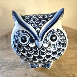 Cute Blue And White Ceramic Owl From Pier1 Imports