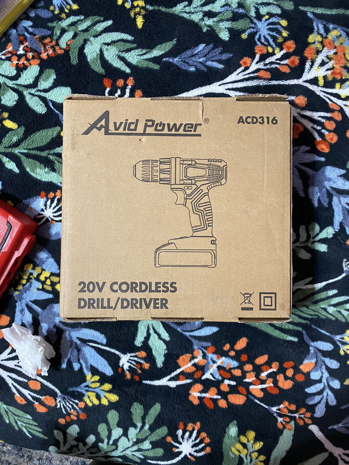 AVID POWER 20V MAX Lithium lon Cordless Drill Set, Power Drill Kit with Battery and Charger