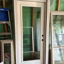 New Full Glass Exterior Door $220