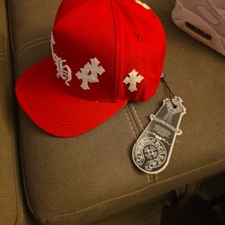 Chrome Hearts cross-patch baseball hat