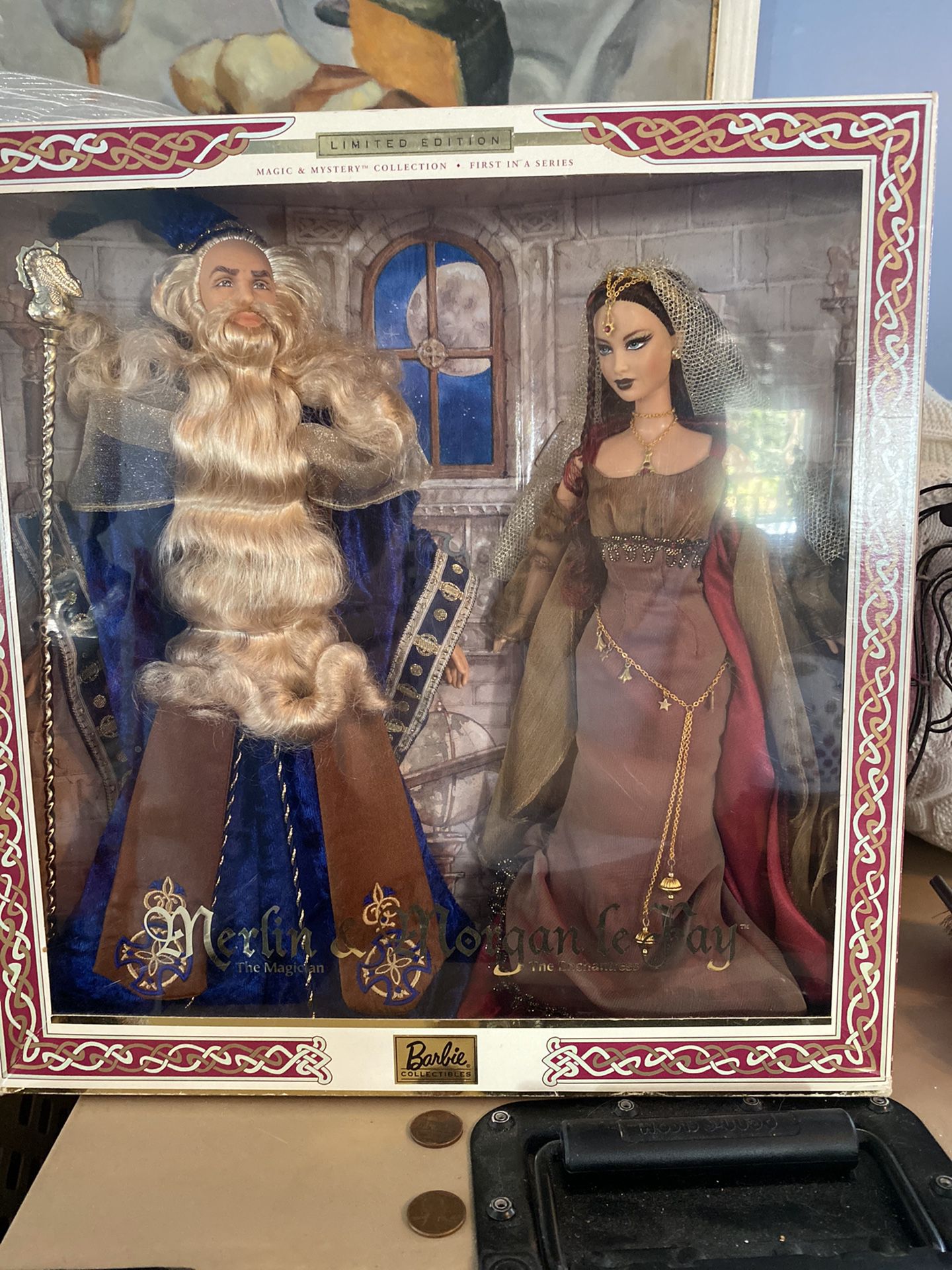 Merlin and Morgan Le Fay Barbie collectibles