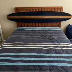 Pottery Barn  Surfboard Full Size  Bed And Shelves 