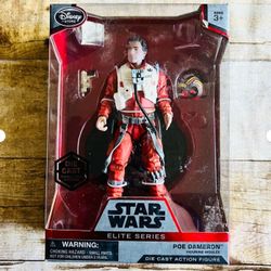 Disney Star Wars Elite Series Poe Dameron Die-Cast Action Figure 6-Inch
