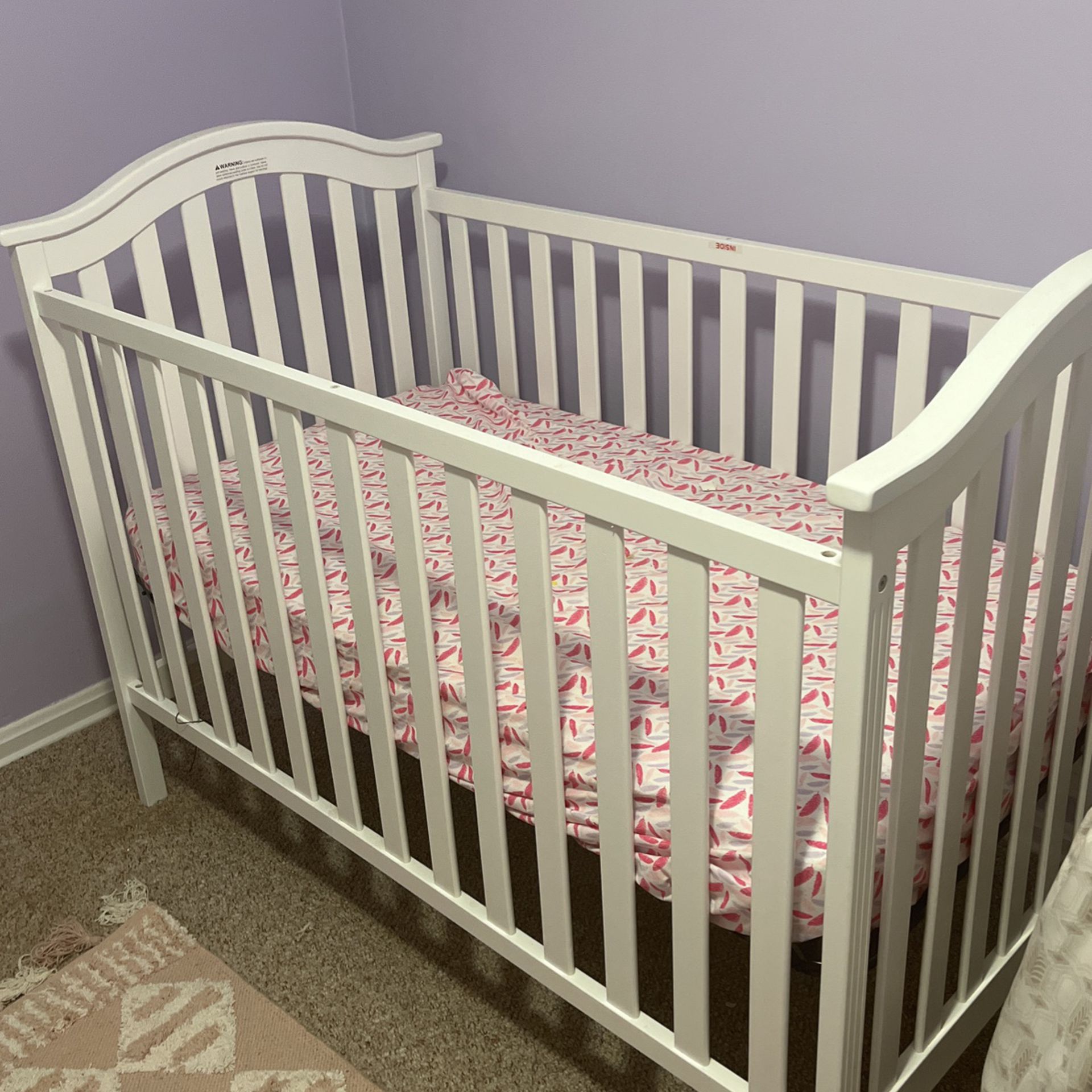 Baby Crib And Mattress For Sale