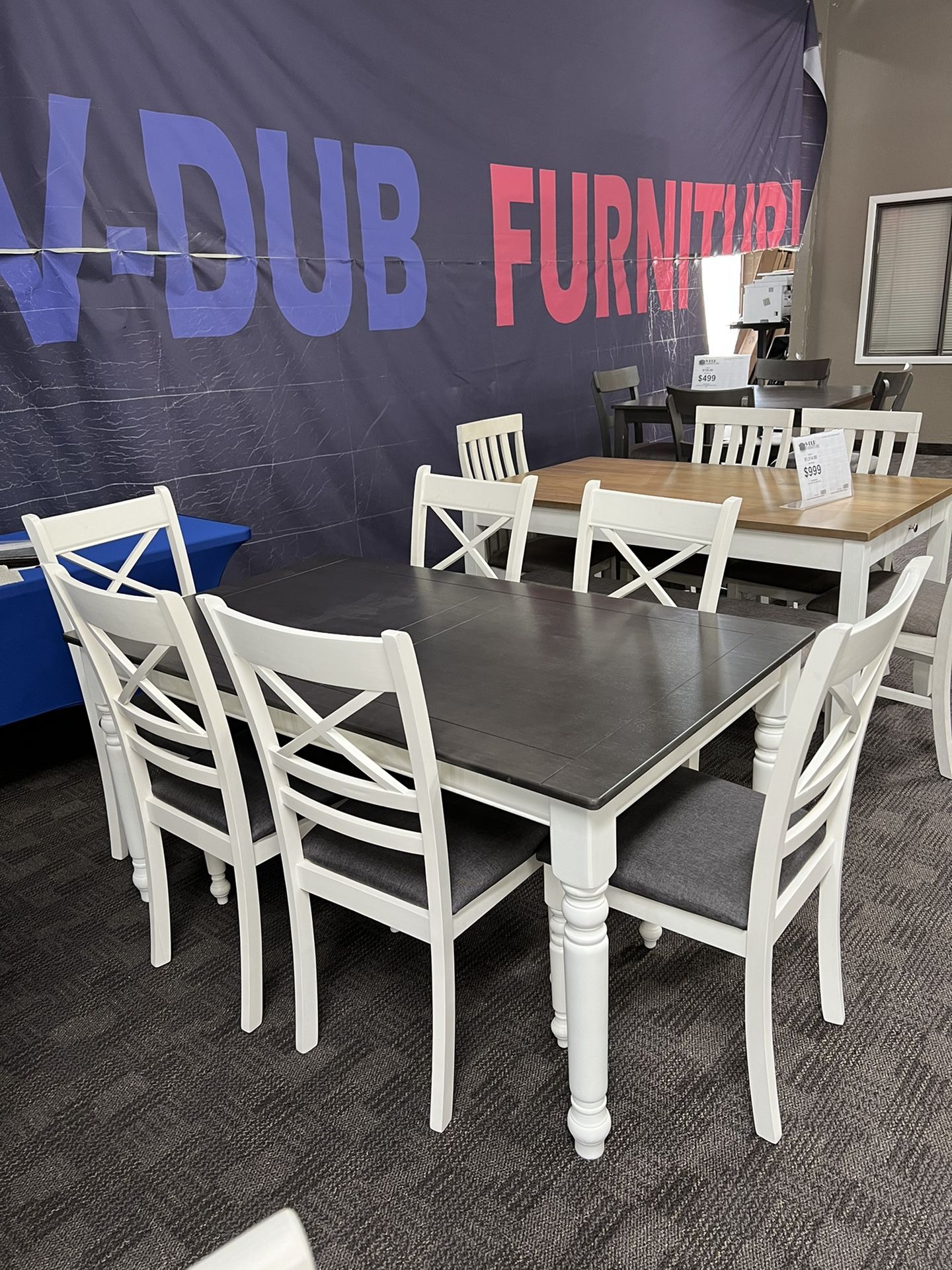 White Dining Kitchen Table Set