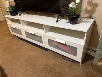 White tv stand