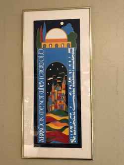 Framed Art print Mordechai Rosenstein signed and numbered