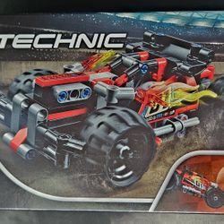 LEGO Technic BASH! Retro Pull Back Car Vehicle #42073 Complete In Box