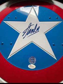 Signed by Stan Lee Captain America shield