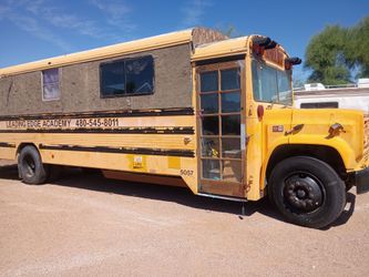 alternative fuel School bus 1987 GMC 454 propane aspirated roof raised some small custom things done runs good ready to roll
