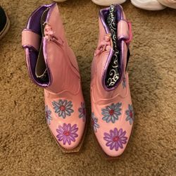 Pink Cowgirl Boots Size 4 Toddler 