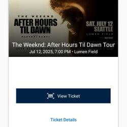 Weeknd After Hours Til Dawn Tour (2 Tickets)