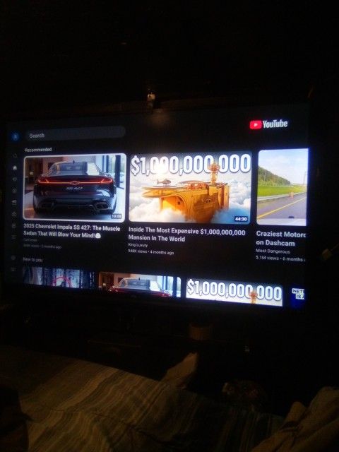 65" TCL Roku TV With Remote.