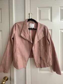 Pink Pleather Anthropology Jacket