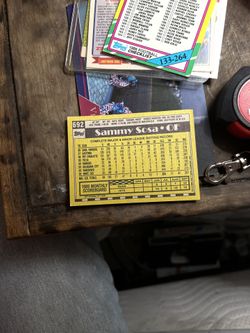 Sammy Sosa Wrong Birthday Error Card. 