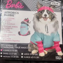 NEW Aerobics Barbie Dog Costume