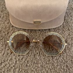 Chloé Sunglasses Gradient Gold 