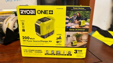 RYOBI, 200 Watt 18V Power Source/charger kit