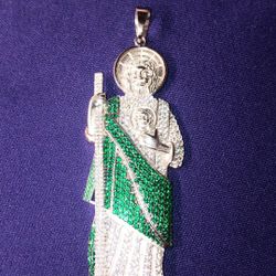 925 Silver San Judas Pendant 